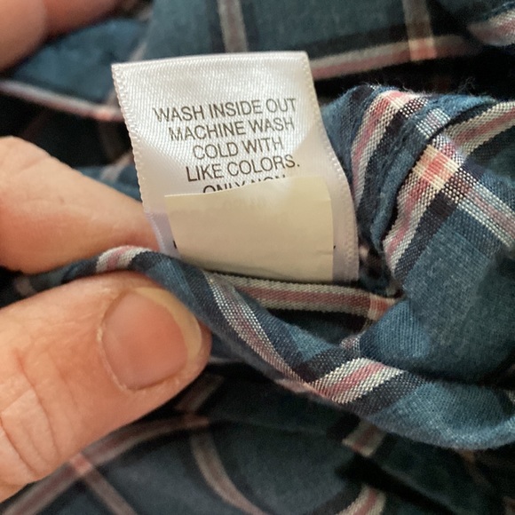 Sonoma Blue Gridlock Plaid Long Sleeve Button Up Shirt Men's XL NWT - Picture 8 of 8